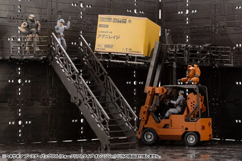 Hexa Gear Plastic Model Kit 1/24 Booster Pack 006 Forklift Type Orange Ver. 20 cm Produktfoto