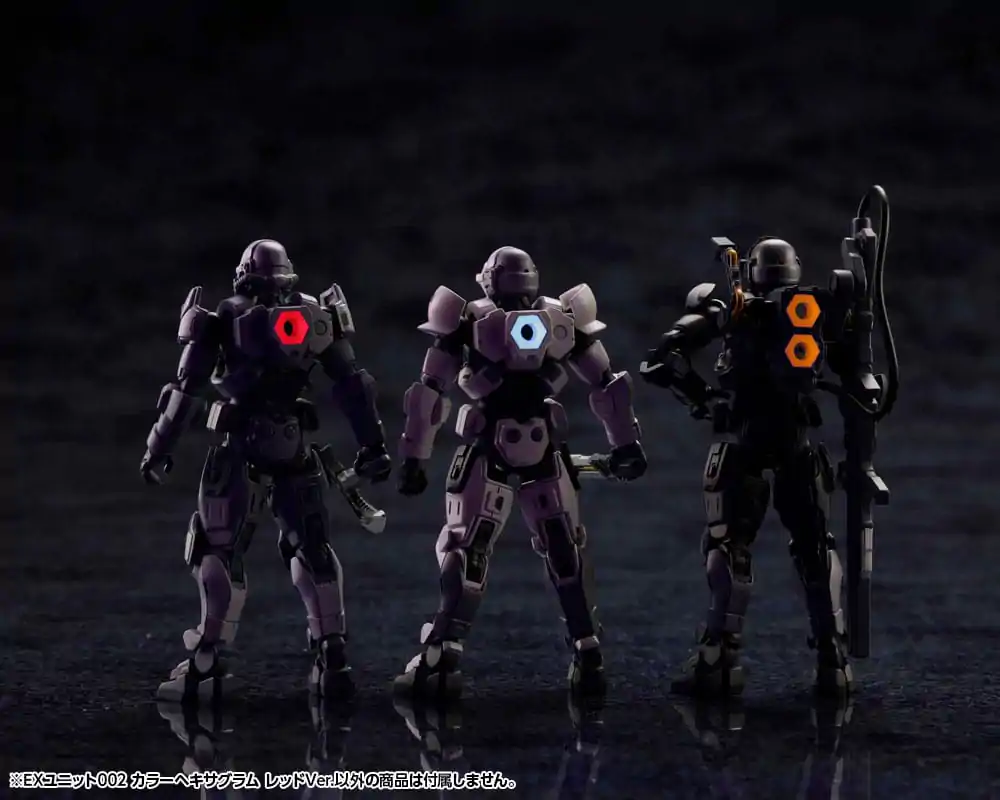 Hexa Gear Plastic Model Kit Zubehör-Set 1/24 Ex Unit 002 Hexa G-R.A.M Red Ver. Produktfoto