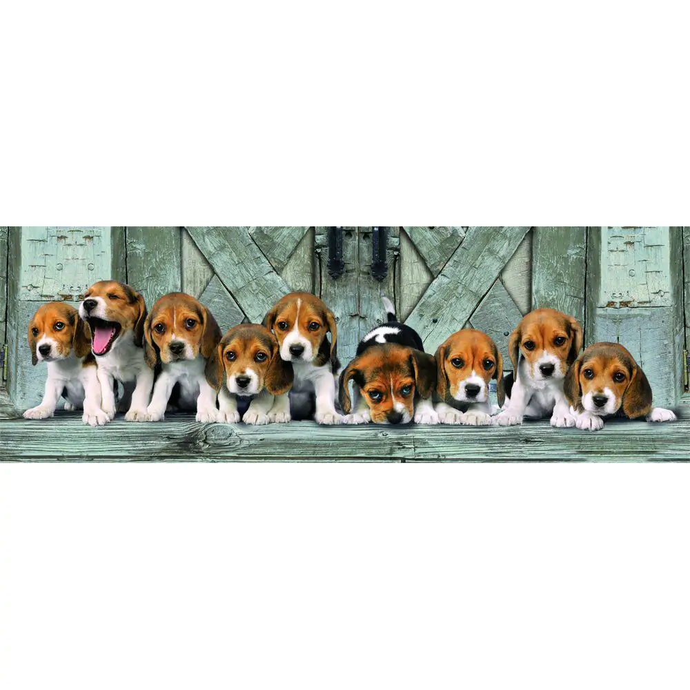 High Quality Beagles Panorama Puzzle 1000St Produktfoto