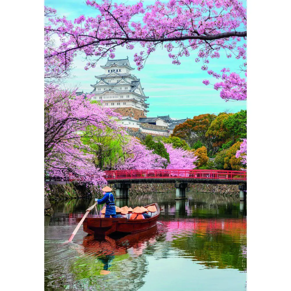 High Quality Himeji Castle in Spring Puzzle 1000St Produktfoto