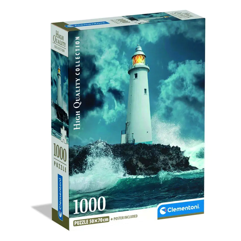 High Quality Lighthouse in the Storm Puzzle 1000St Produktfoto