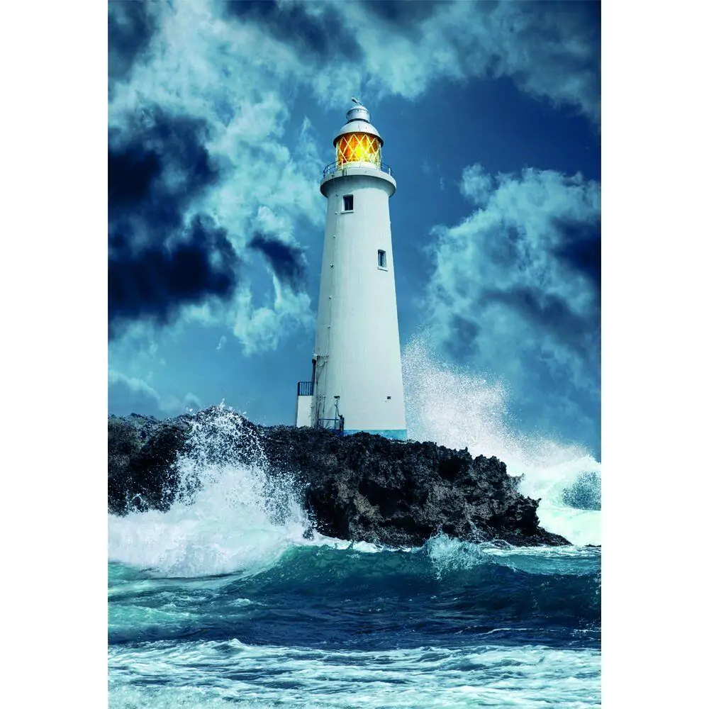 High Quality Lighthouse in the Storm Puzzle 1000St Produktfoto