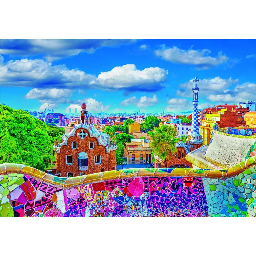 High Quality Park Guell Barcelona Puzzle 1000St Produktfoto