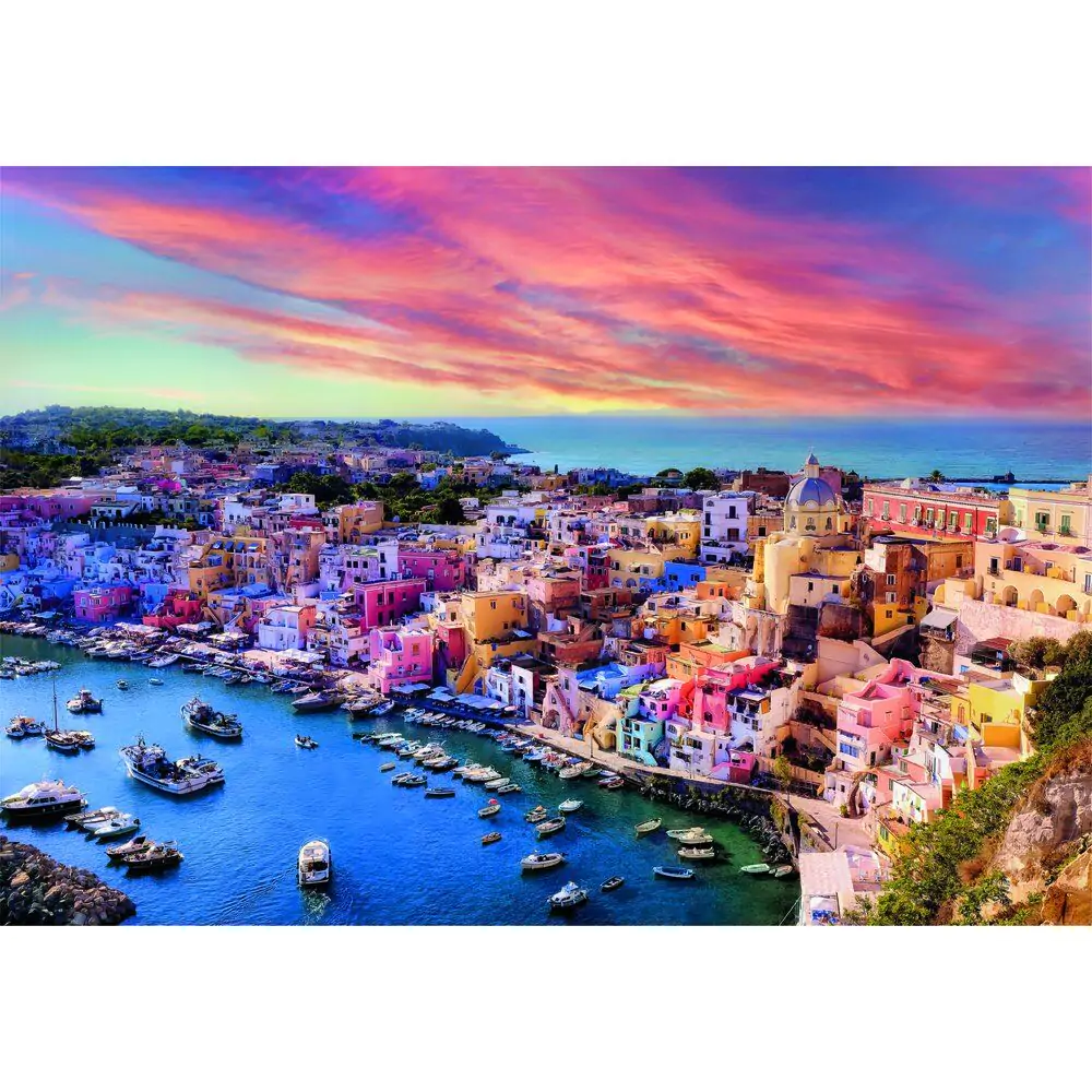 High Quality Picturesque Procida Island Puzzle 1500St Produktfoto