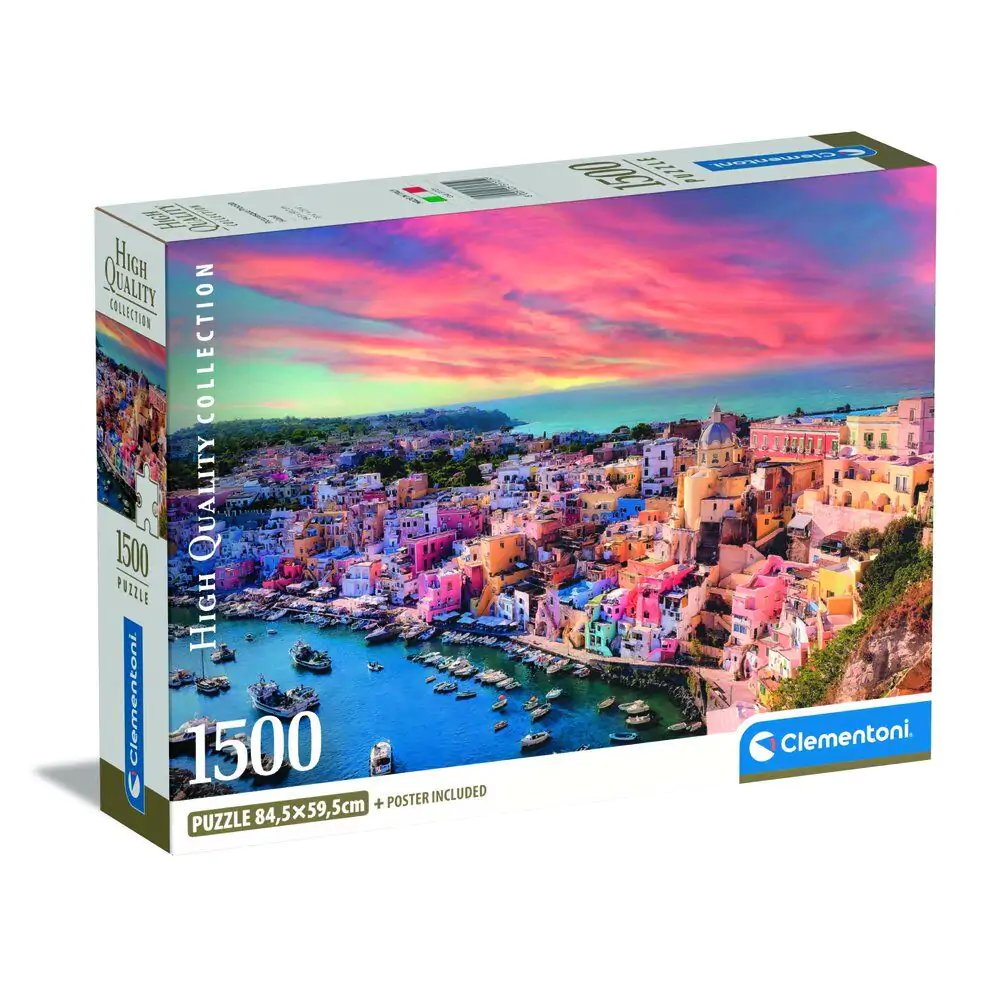 High Quality Picturesque Procida Island Puzzle 1500St Produktfoto