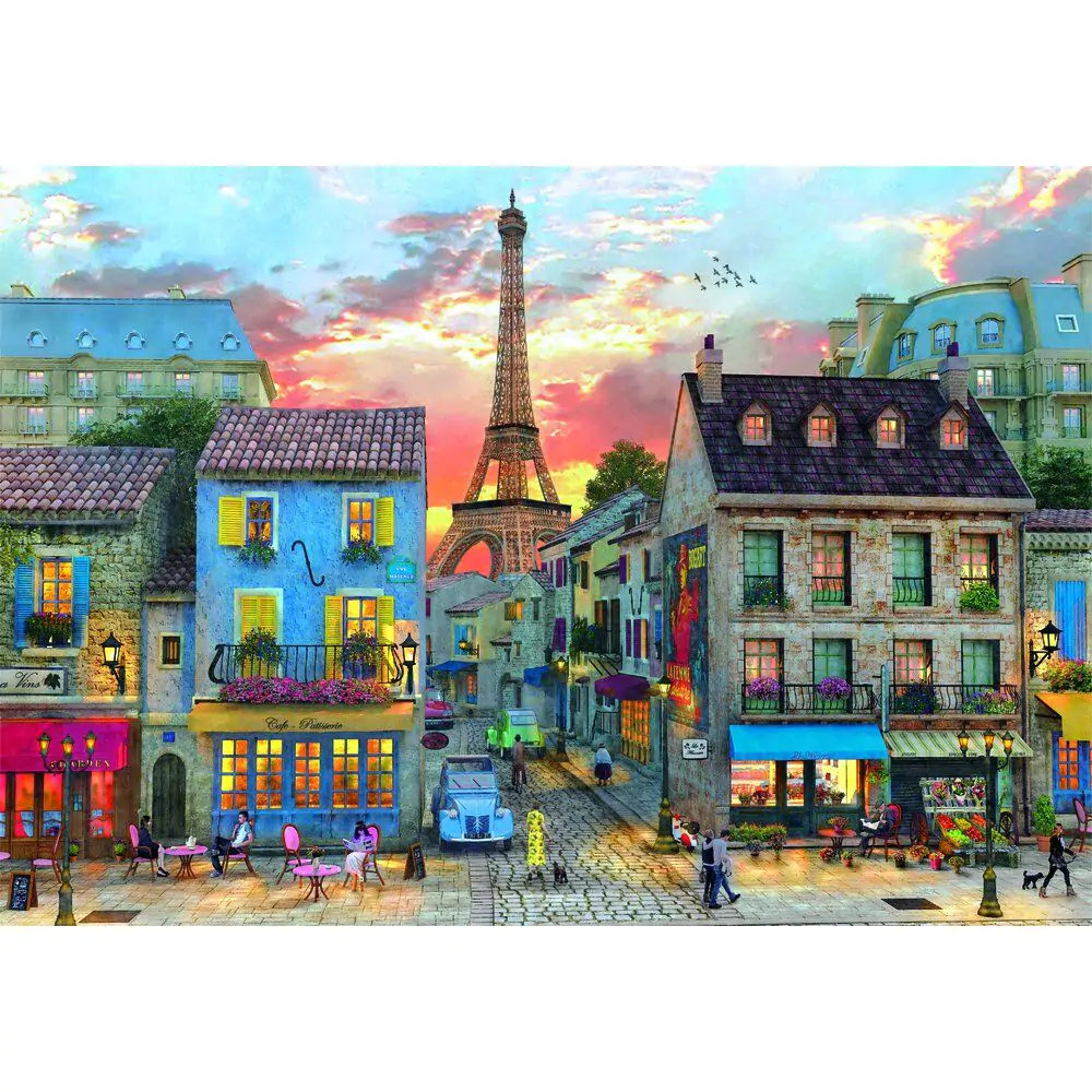 High Quality Streets of Paris Puzzle 1000St Produktfoto