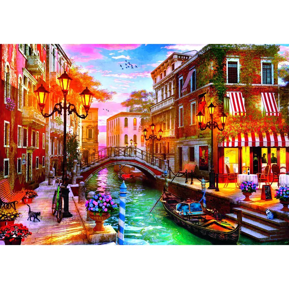 High Quality Sunset Over Venice Puzzle 500St Produktfoto