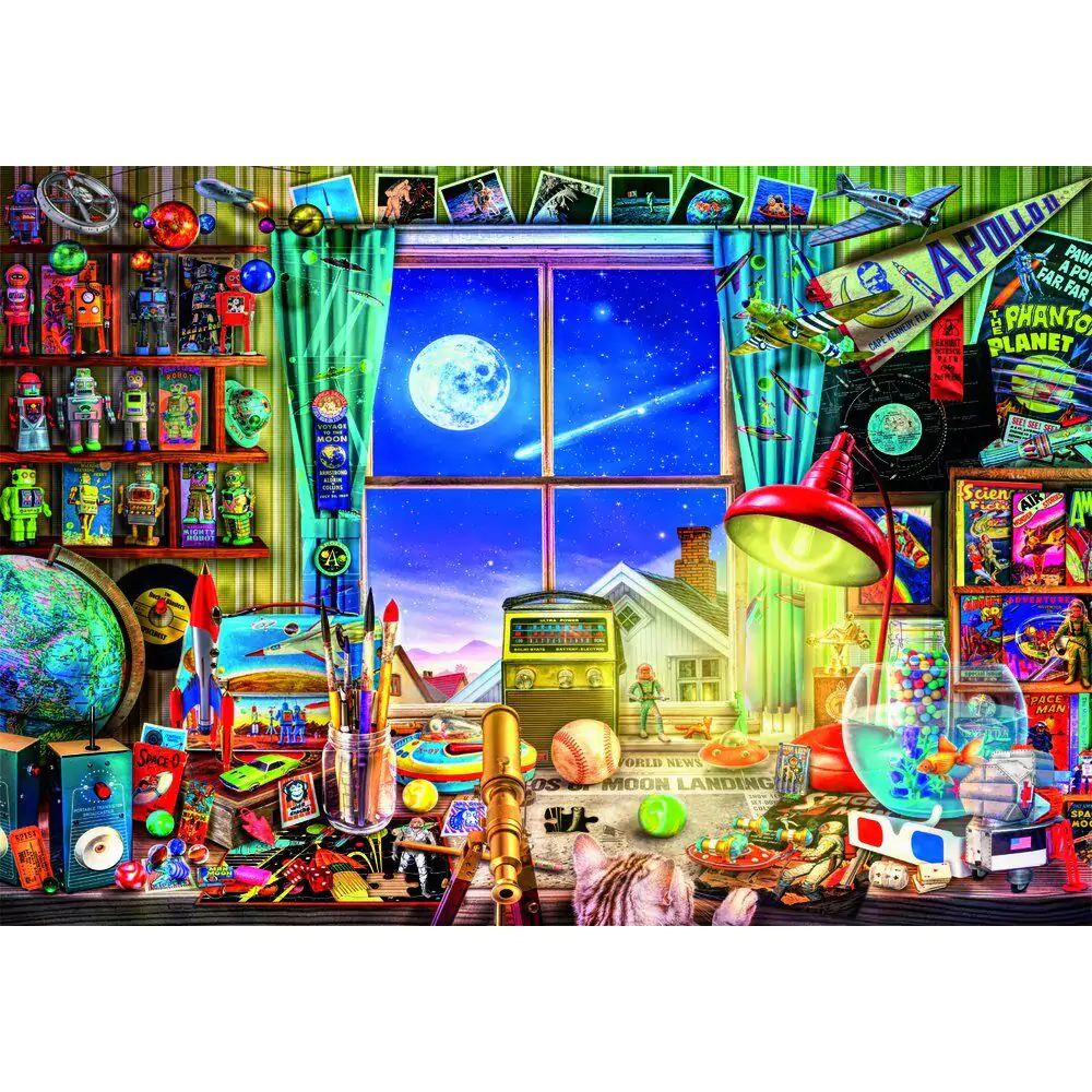 High Quality To The Moon Puzzle 500St Produktfoto