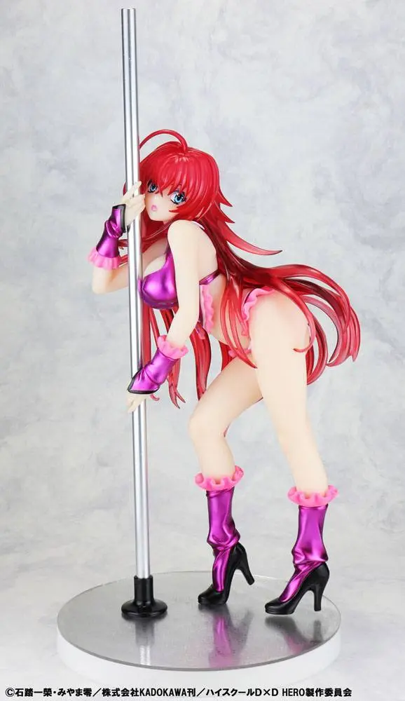 High School DxD Statue 1/7 Rias Gremory Pole Dance Ver. Purple Color 20 cm termékfotó