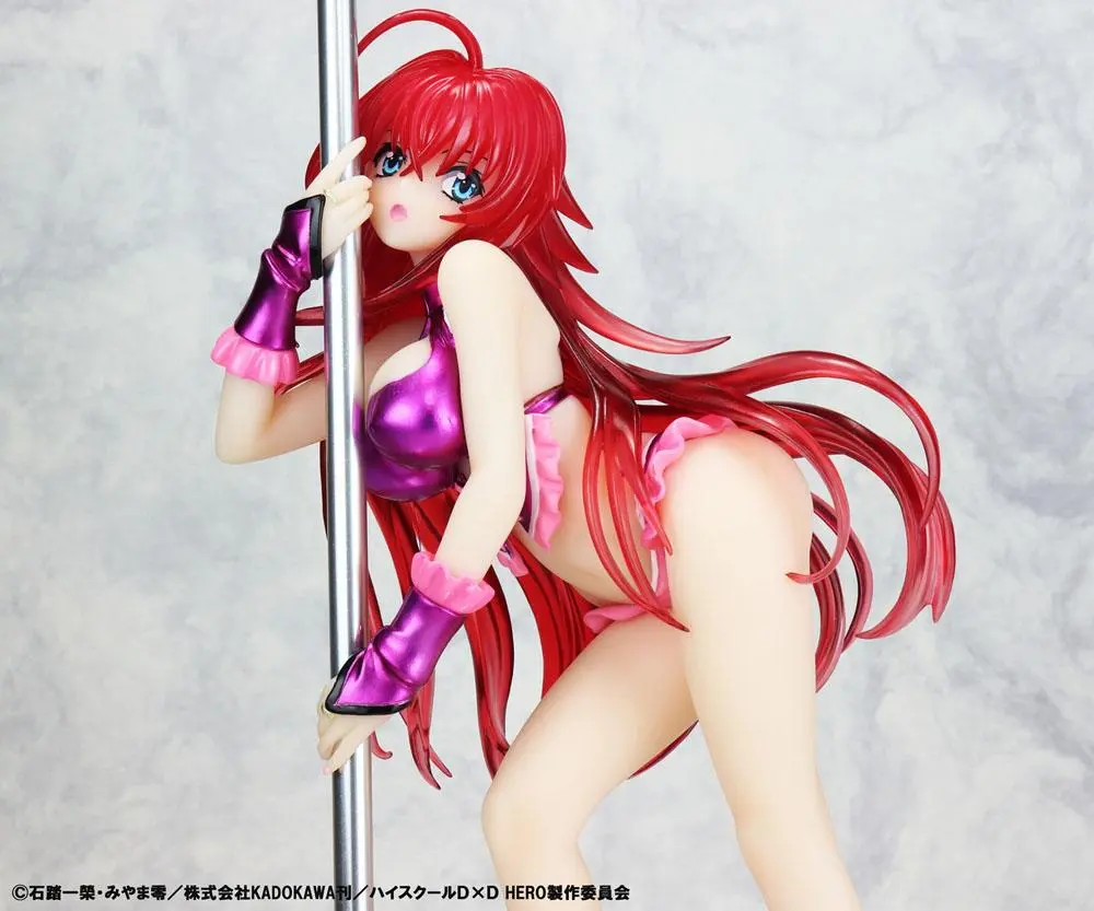 High School DxD Statue 1/7 Rias Gremory Pole Dance Ver. Purple Color 20 cm termékfotó