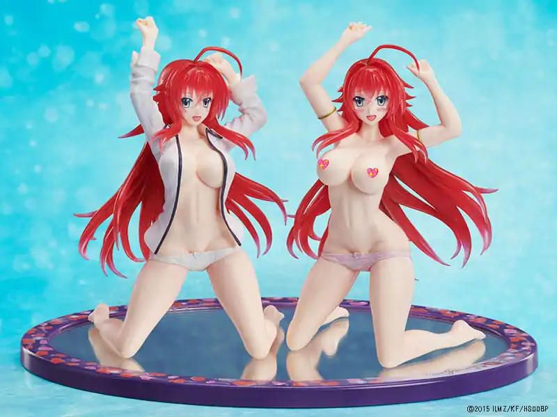 High School DxD BorN Statue 1/10 Rias Gremory Seduction &amp; SUPER Seduction Ver. DX Figure 2 Types Set 12 cm Produktfoto