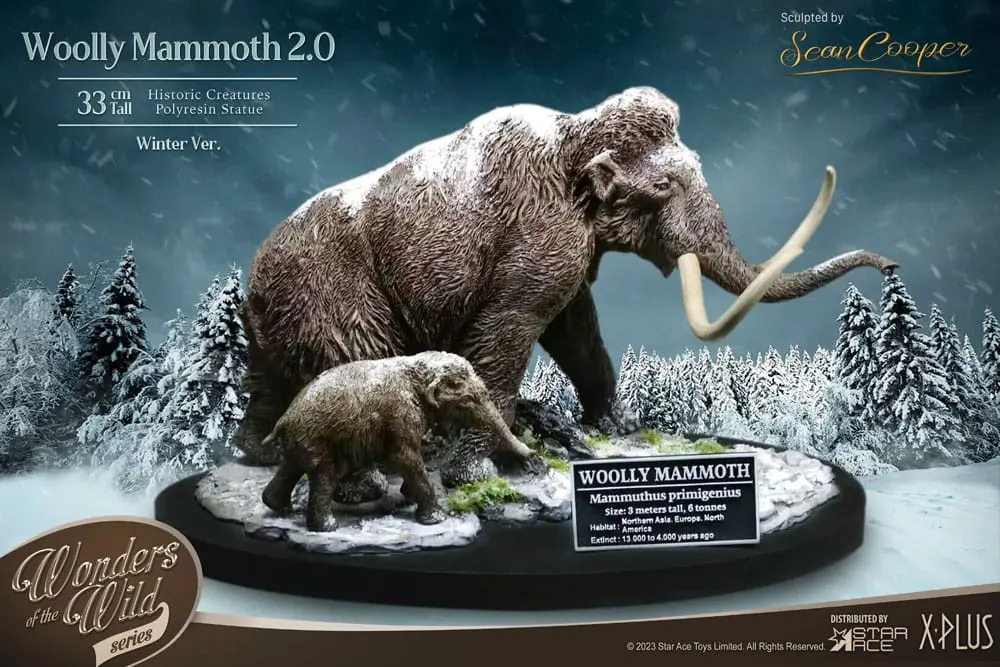 Historic Creatures The Wonder Wild Series Statue The Woolly Mammoth 2.0 22 cm termékfotó