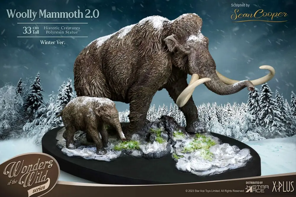 Historic Creatures The Wonder Wild Series Statue The Woolly Mammoth 2.0 22 cm termékfotó