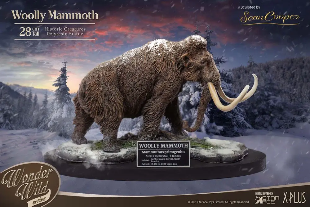 Historic Creatures The Wonder Wild Series Statue The Woolly Mammoth 28 cm Produktfoto