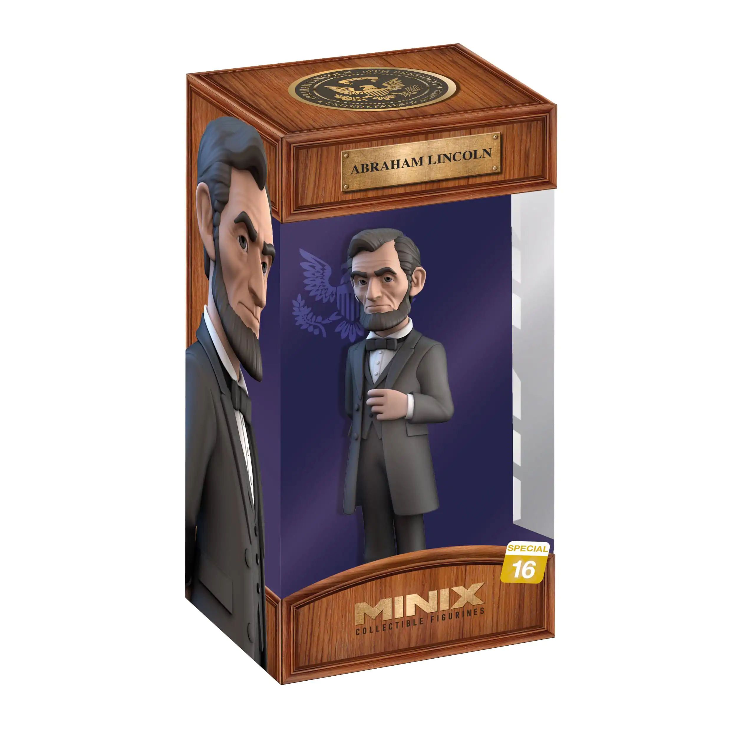 Historische Figuren Minix Figur Abraham Lincoln 16. Präsident der Vereinigten Staaten von Amerika 12 cm Produktfoto