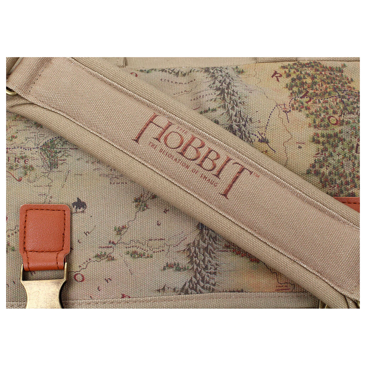 Hobbit Map Stoff Umhängetasche Produktfoto