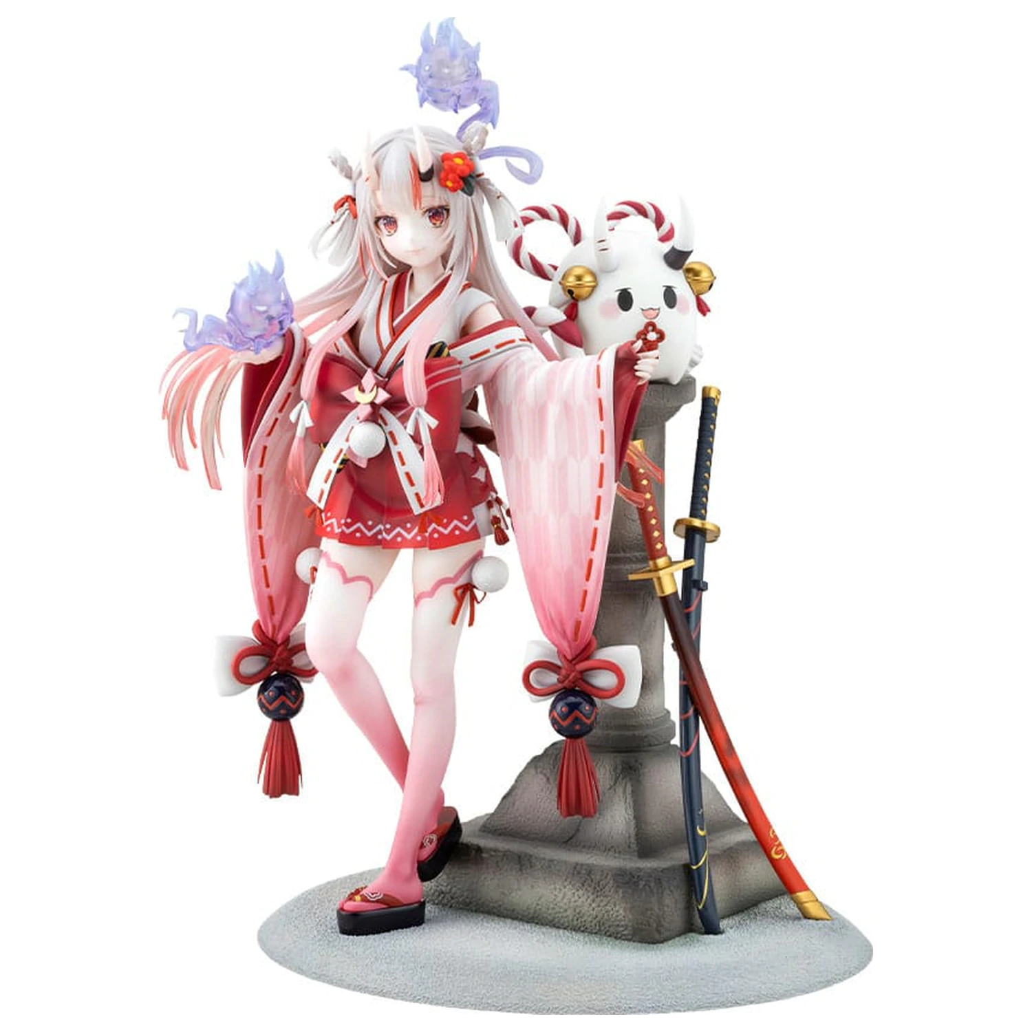 Hololive Production PVC Statue 1/7 Nakiri Ayame Shrine Maiden Fortune Outfit Ver. 26 cm Produktfoto