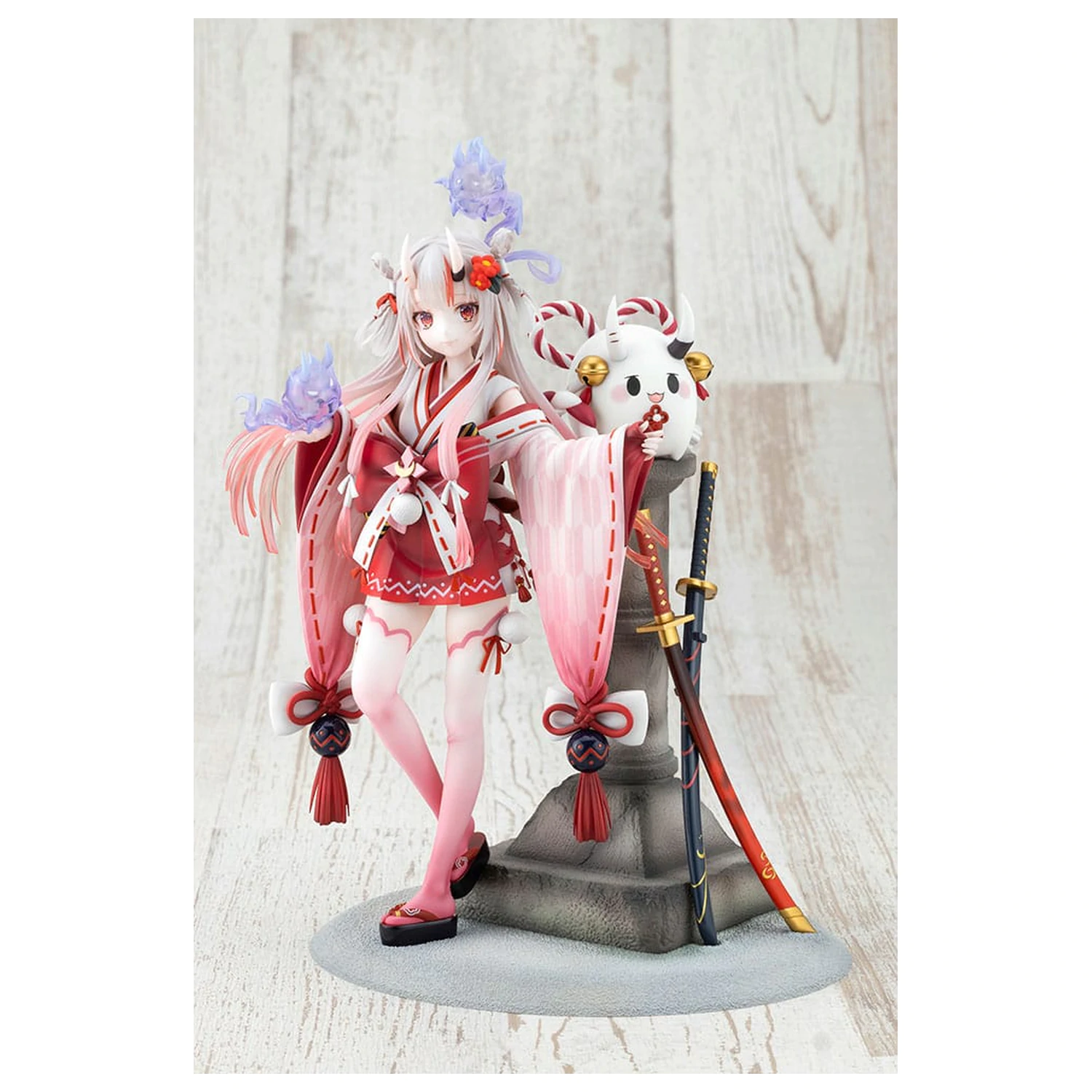 Hololive Production PVC Statue 1/7 Nakiri Ayame Shrine Maiden Fortune Outfit Ver. 26 cm Produktfoto