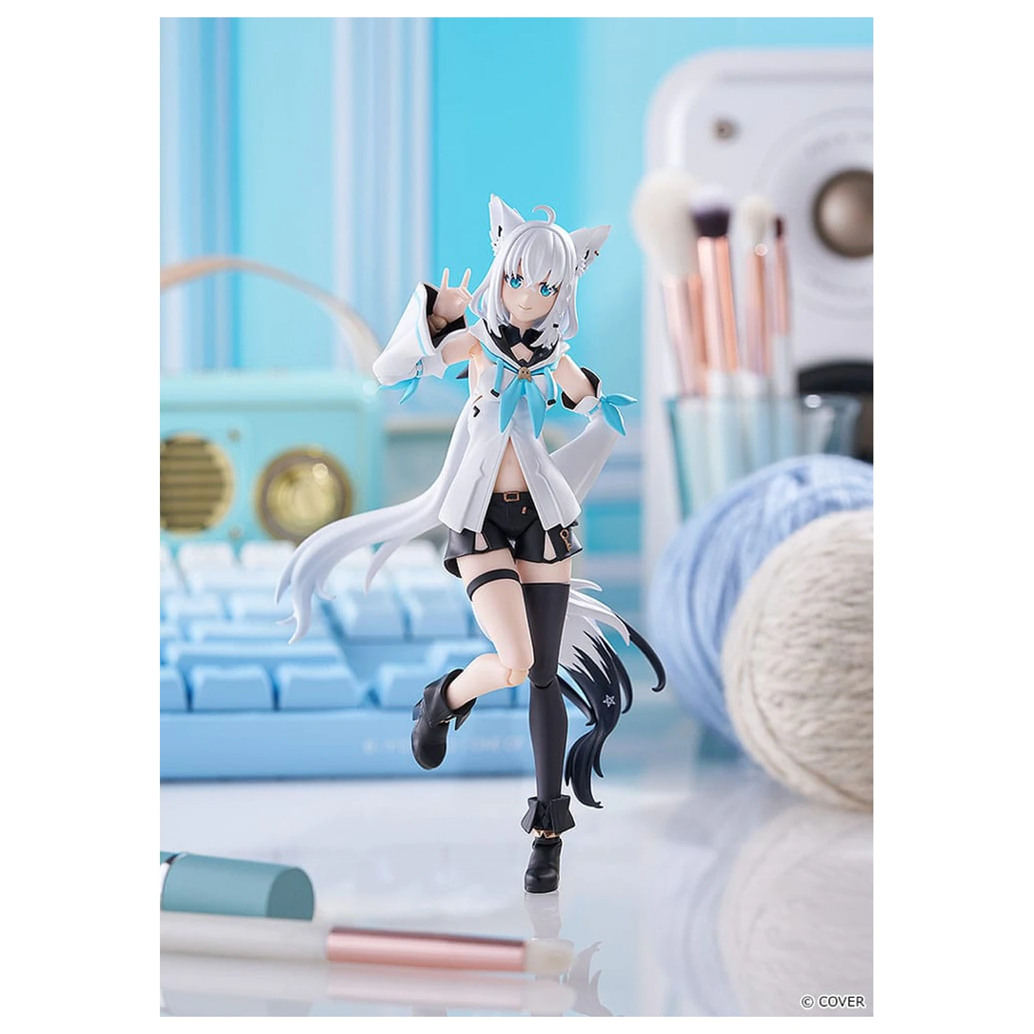 Hololive Production Figma Action-Figur Shirakami Fubuki 15 cm Produktfoto
