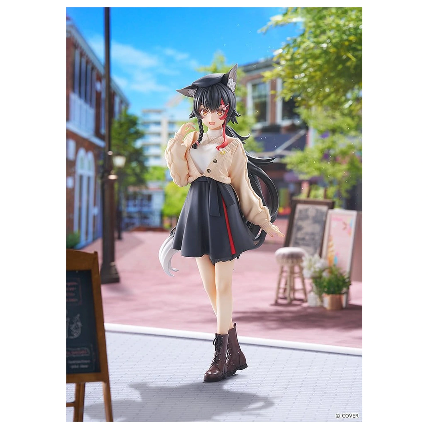 Hololive Production G.S. Collection PVC Figur 1/7 Ookami Mio Date Style - Street Outfit Ver. 24 cm Produktfoto
