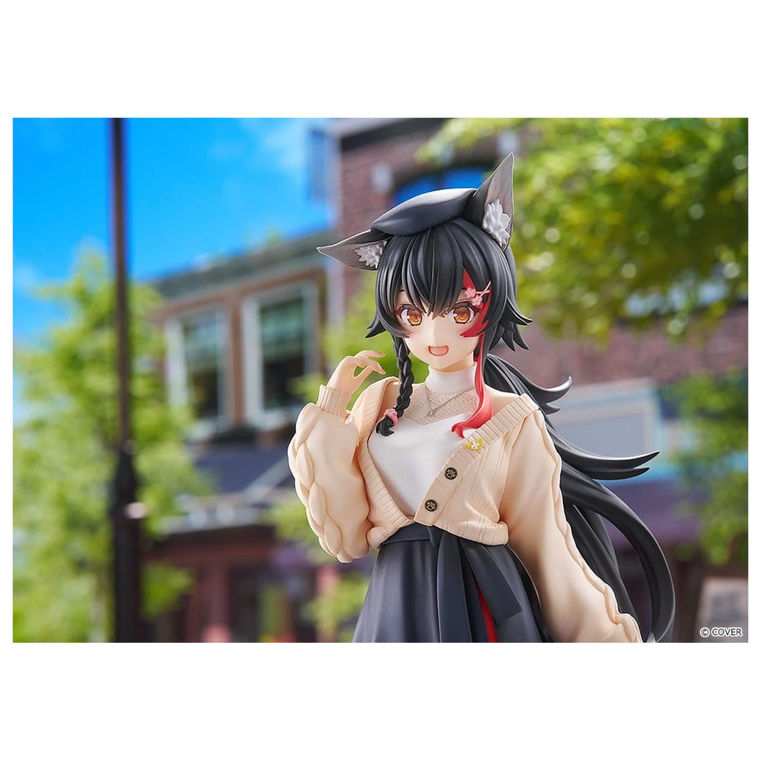 Hololive Production G.S. Collection PVC Figur 1/7 Ookami Mio Date Style - Street Outfit Ver. 24 cm Produktfoto