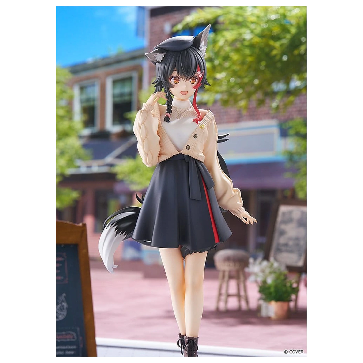 Hololive Production G.S. Collection PVC Figur 1/7 Ookami Mio Date Style - Street Outfit Ver. 24 cm Produktfoto