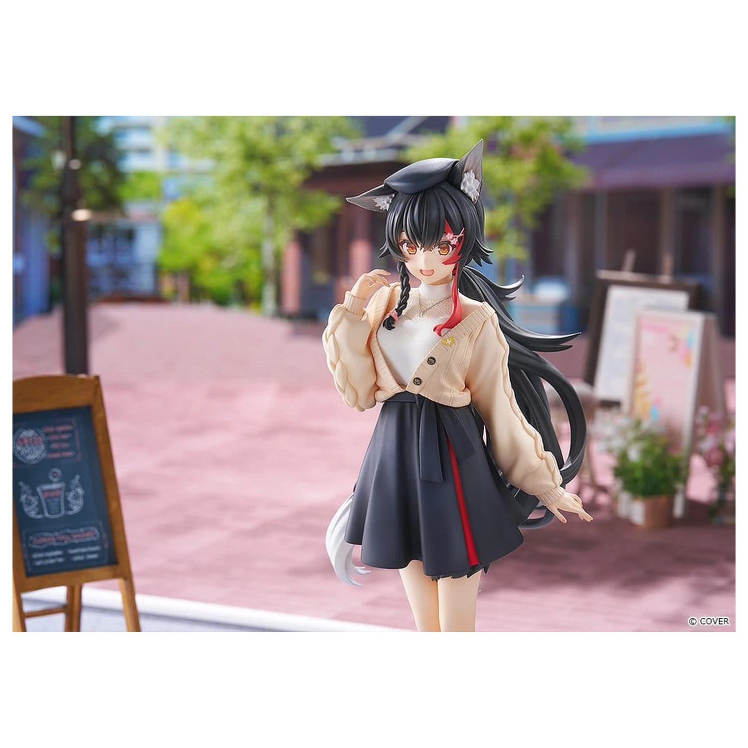 Hololive Production G.S. Collection PVC Figur 1/7 Ookami Mio Date Style - Street Outfit Ver. 24 cm Produktfoto