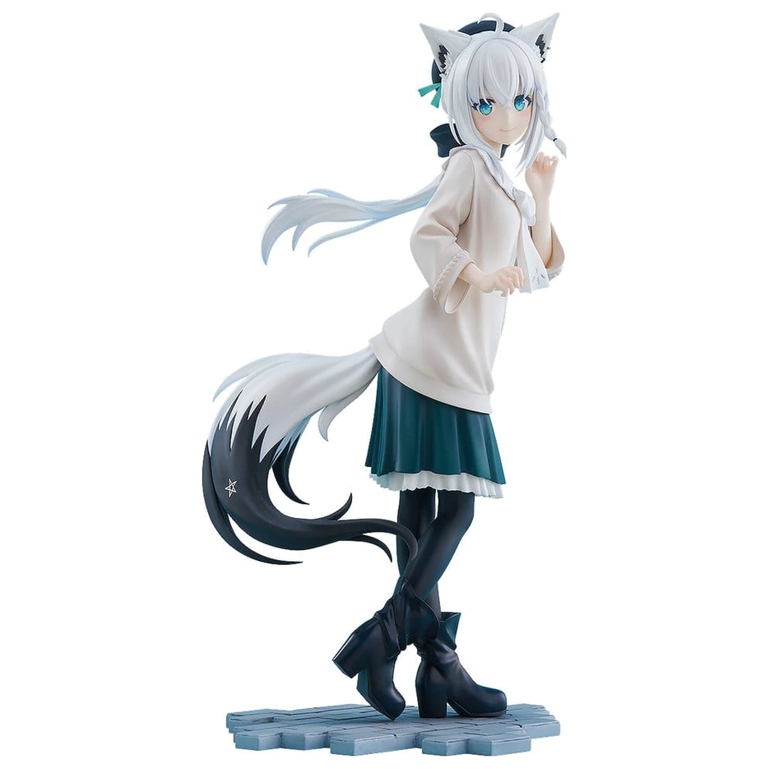 Hololive Production G.S. Collection PVC Figur 1/7 Shirakami Fubuki: Date Style - Casual Outfit Ver. 22 cm Produktfoto