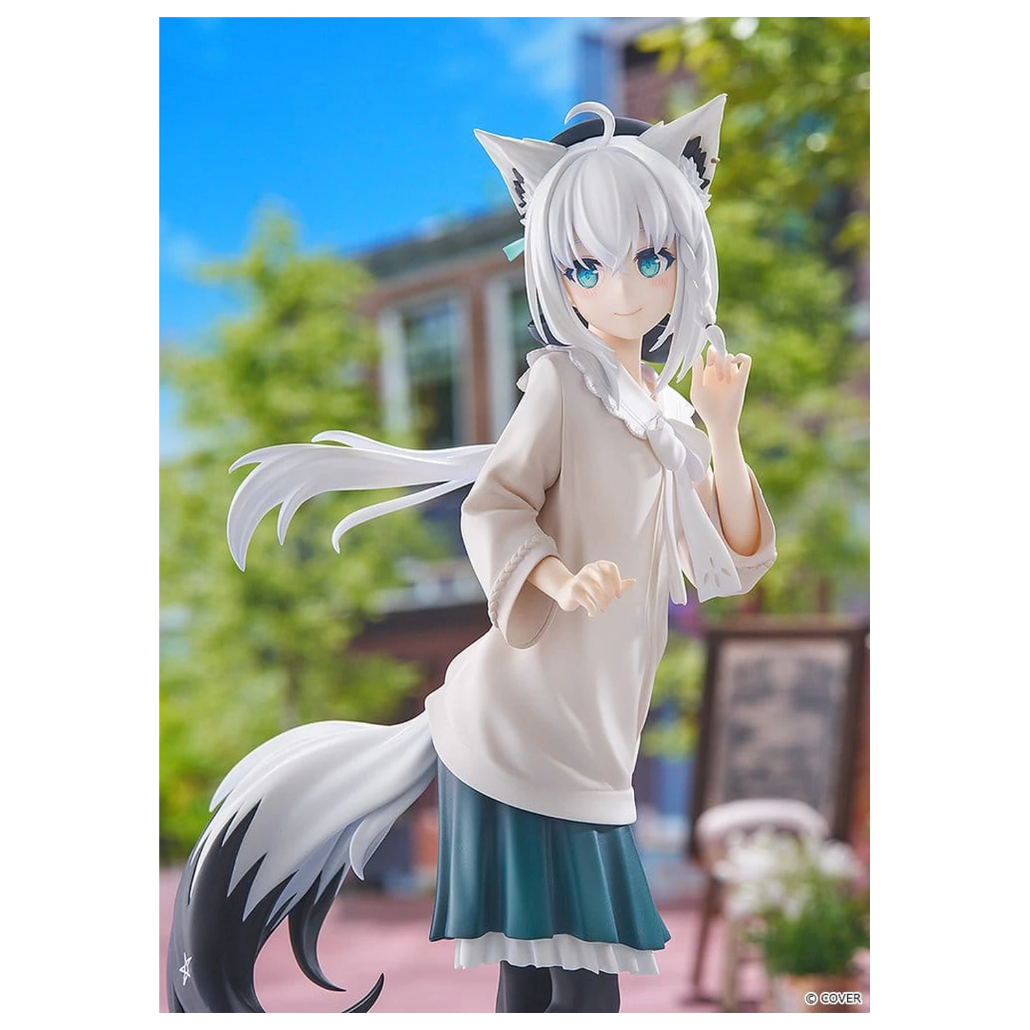 Hololive Production G.S. Collection PVC Figur 1/7 Shirakami Fubuki: Date Style - Casual Outfit Ver. 22 cm Produktfoto
