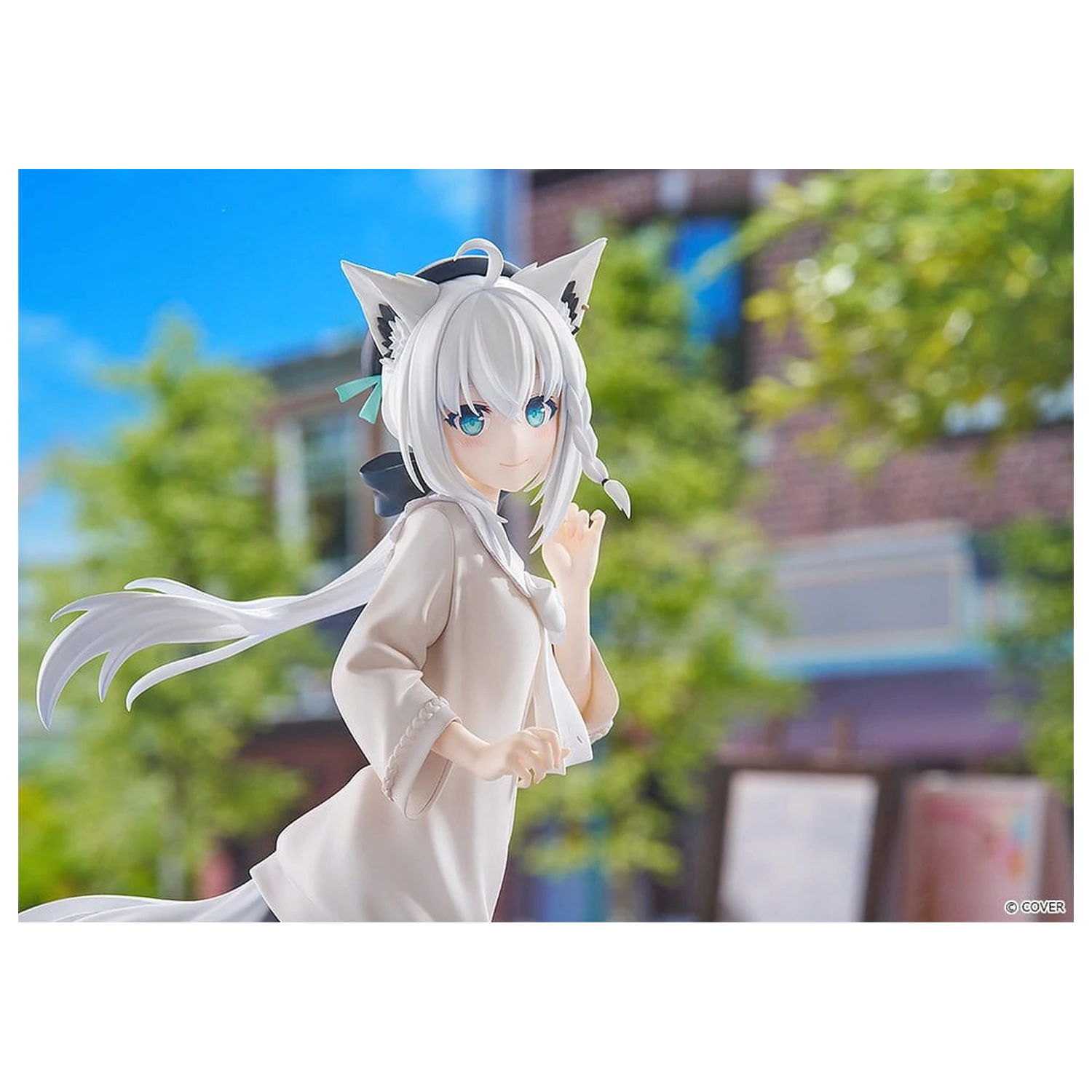 Hololive Production G.S. Collection PVC Figur 1/7 Shirakami Fubuki: Date Style - Casual Outfit Ver. 22 cm Produktfoto