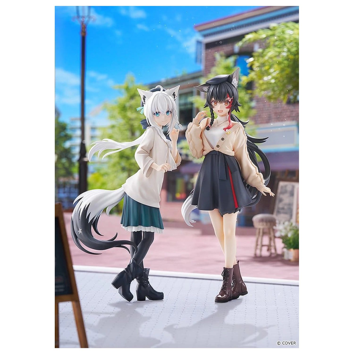 Hololive Production G.S. Collection PVC Figur 1/7 Shirakami Fubuki: Date Style - Casual Outfit Ver. 22 cm Produktfoto