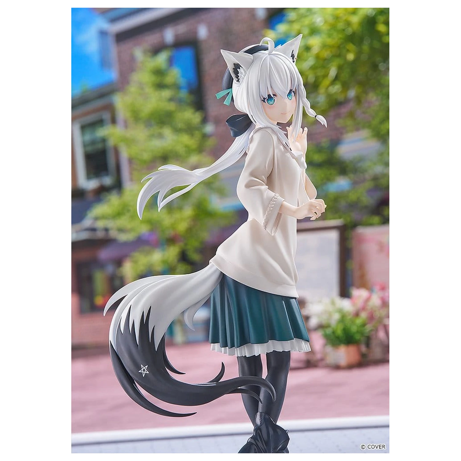 Hololive Production G.S. Collection PVC Figur 1/7 Shirakami Fubuki: Date Style - Casual Outfit Ver. 22 cm Produktfoto