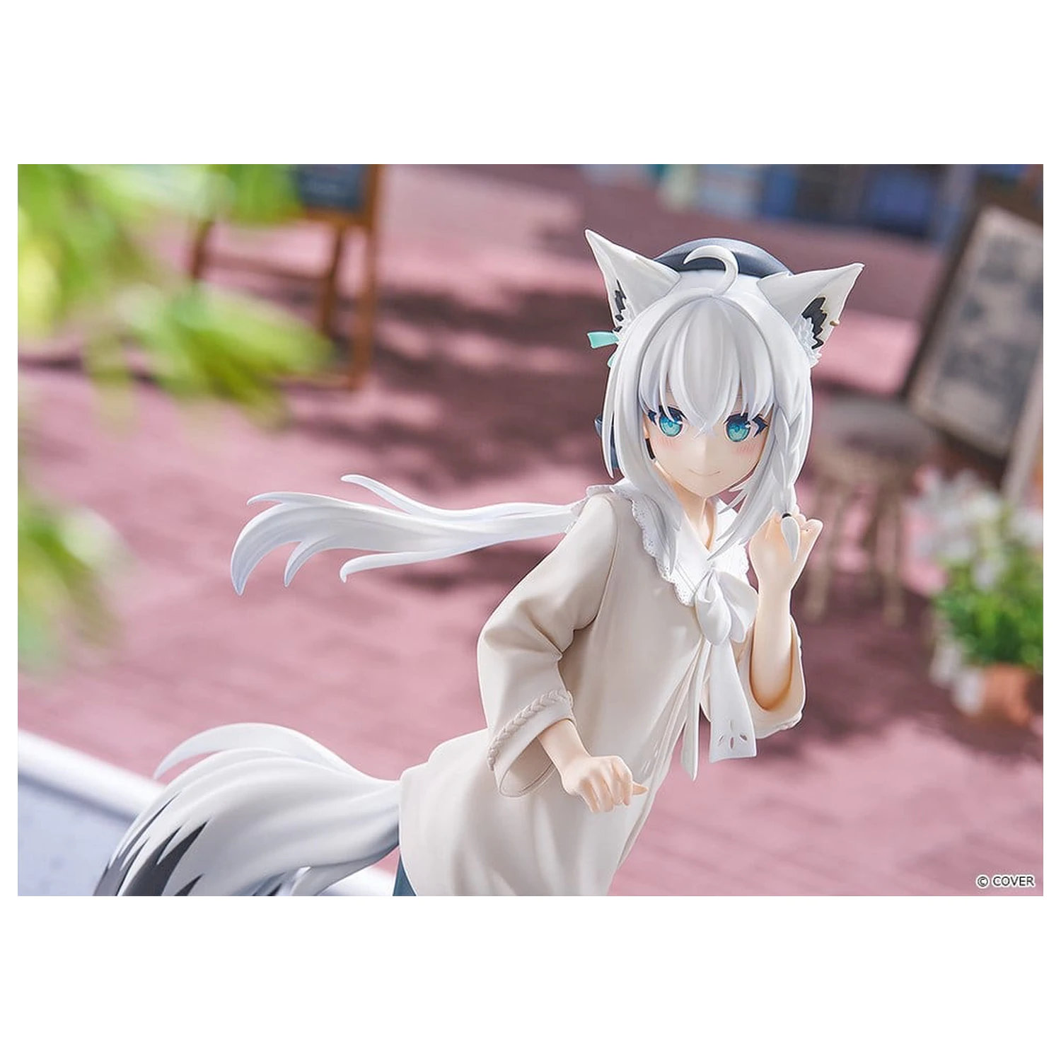 Hololive Production G.S. Collection PVC Figur 1/7 Shirakami Fubuki: Date Style - Casual Outfit Ver. 22 cm Produktfoto