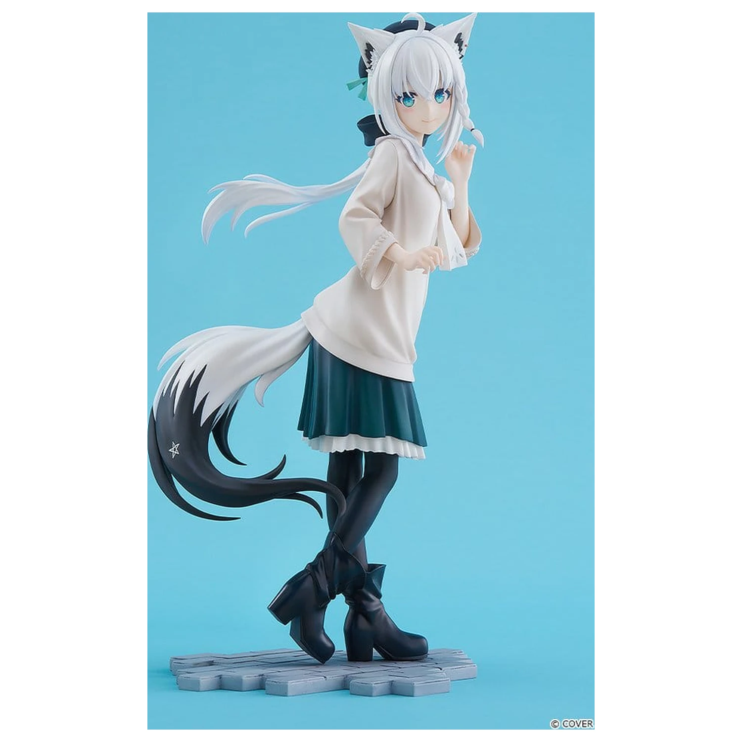 Hololive Production G.S. Collection PVC Figur 1/7 Shirakami Fubuki: Date Style - Casual Outfit Ver. 22 cm Produktfoto
