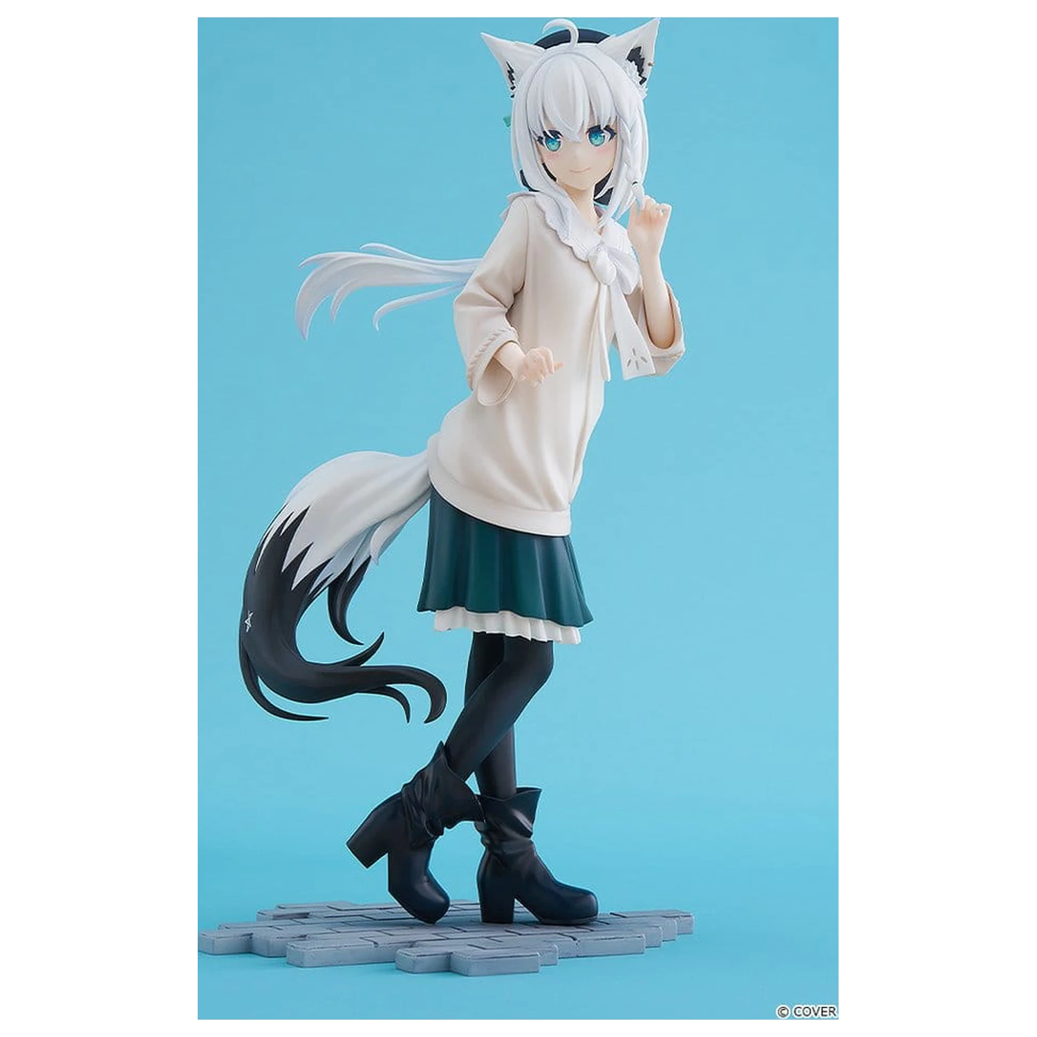 Hololive Production G.S. Collection PVC Figur 1/7 Shirakami Fubuki: Date Style - Casual Outfit Ver. 22 cm Produktfoto