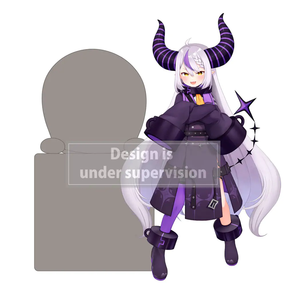 Hololive Production Hikkake PVC Statue La+ Darknesss 10 cm Produktfoto