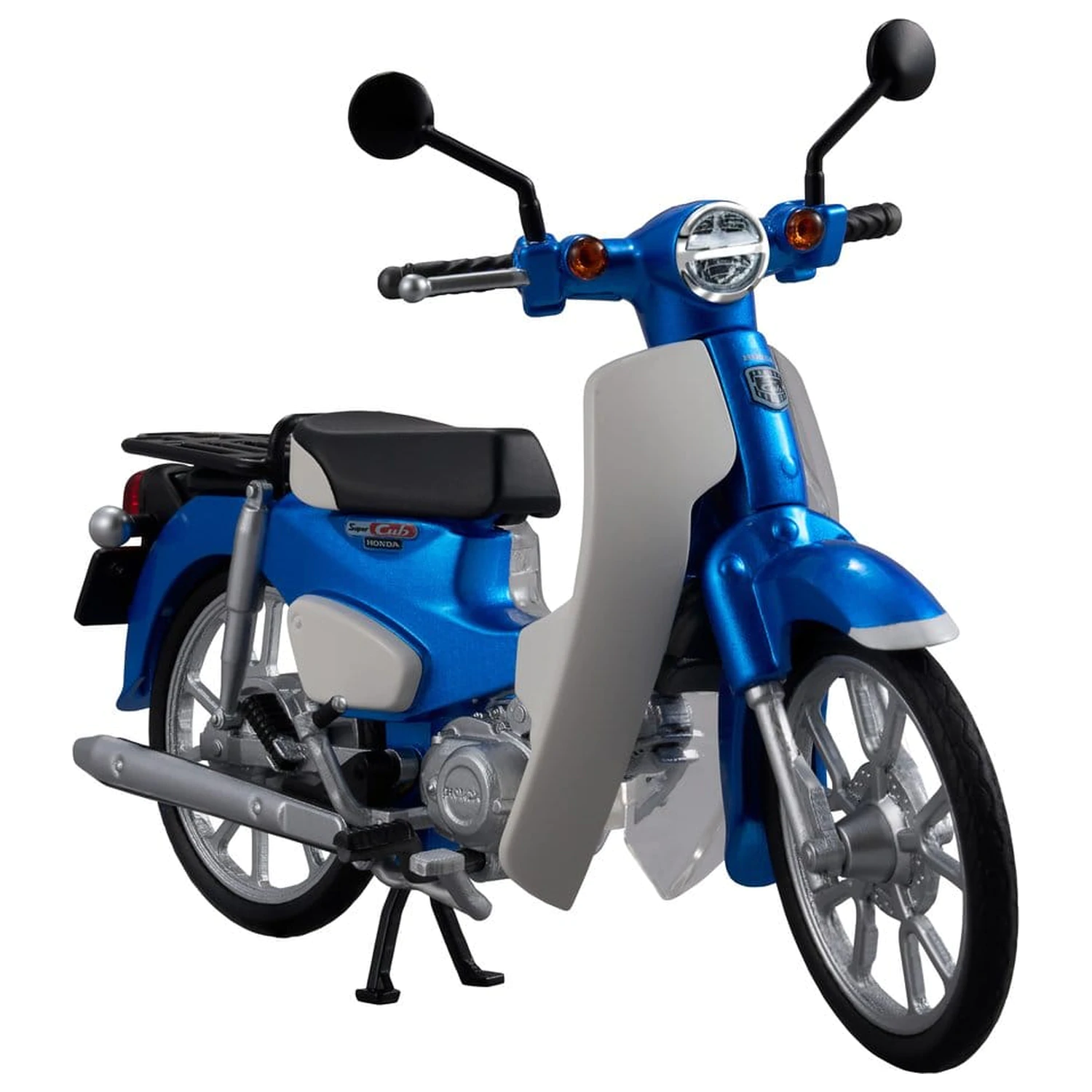 Honda Kaitanics Plastikmodellbausatz Super Cub 110 Glint Wave Blue Metallic Produktfoto