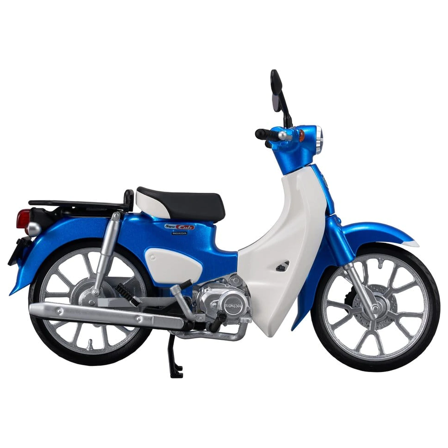 Honda Kaitanics Plastikmodellbausatz Super Cub 110 Glint Wave Blue Metallic Produktfoto
