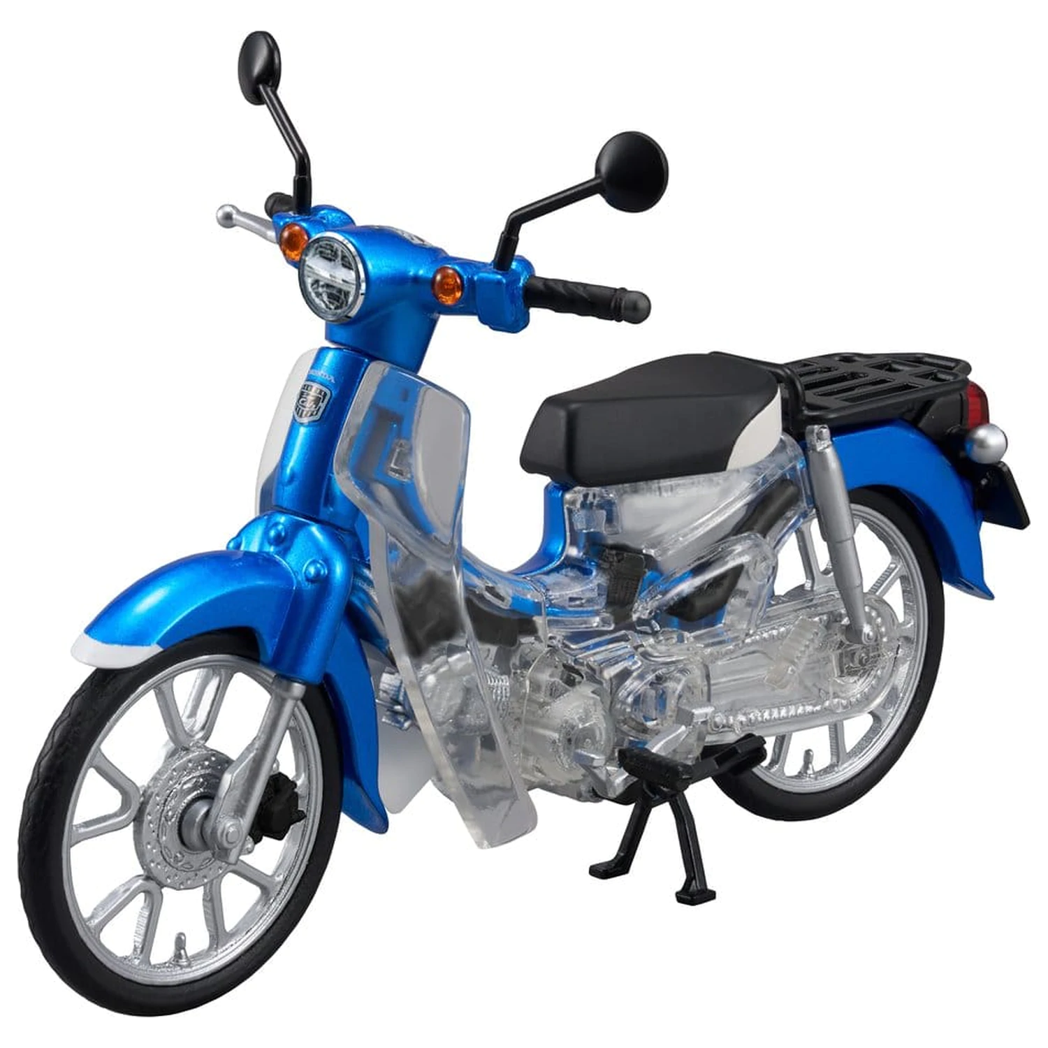 Honda Kaitanics Plastikmodellbausatz Super Cub 110 Glint Wave Blue Metallic Produktfoto