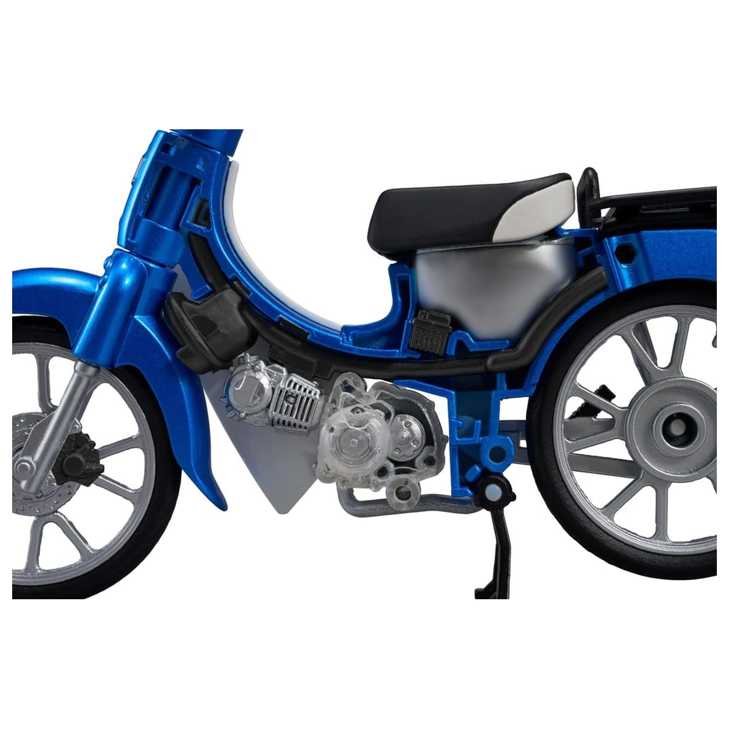 Honda Kaitanics Plastikmodellbausatz Super Cub 110 Glint Wave Blue Metallic Produktfoto