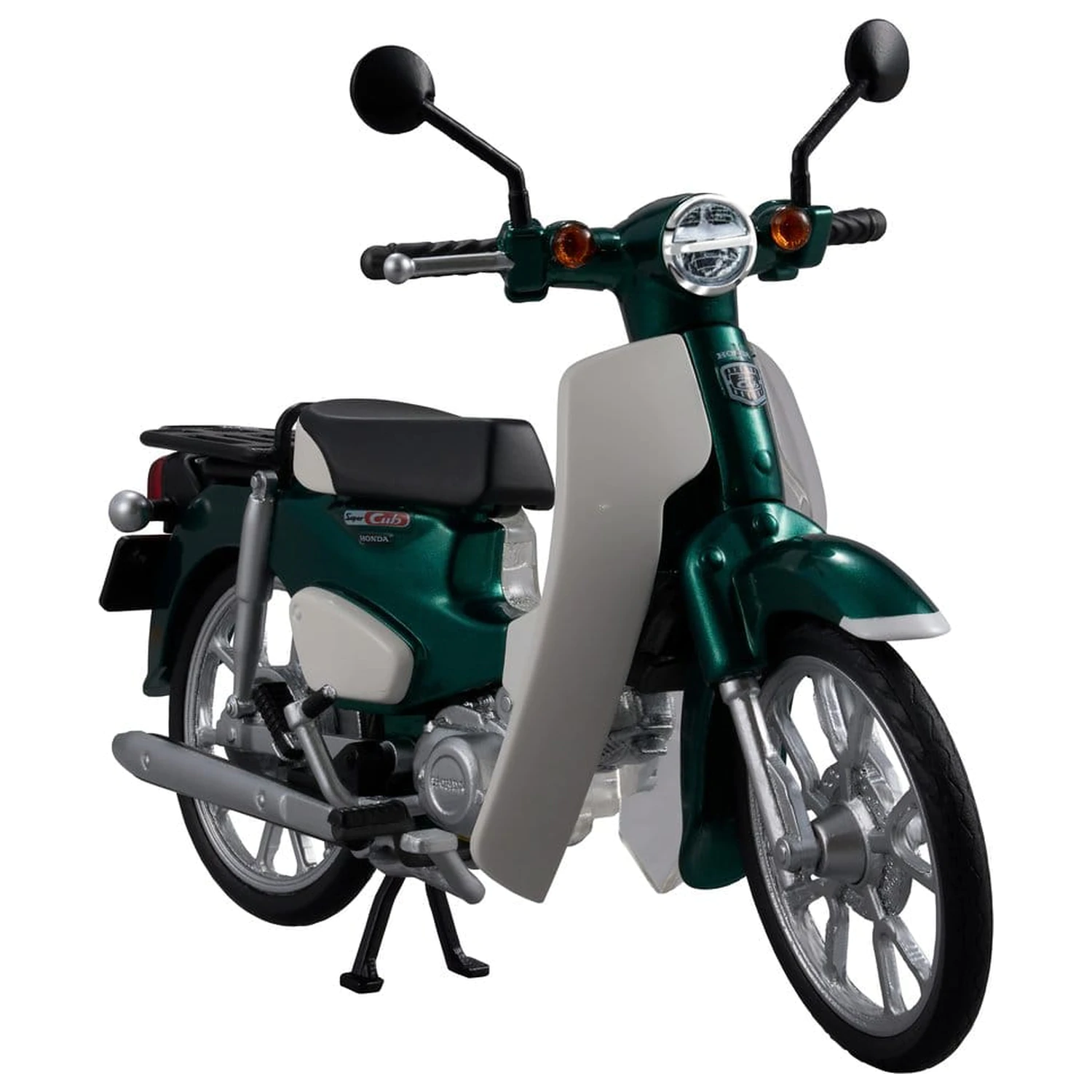 Honda Kaitanics Plastikmodellbausatz Super Cub 110 Tasmania Green Metallic Produktfoto