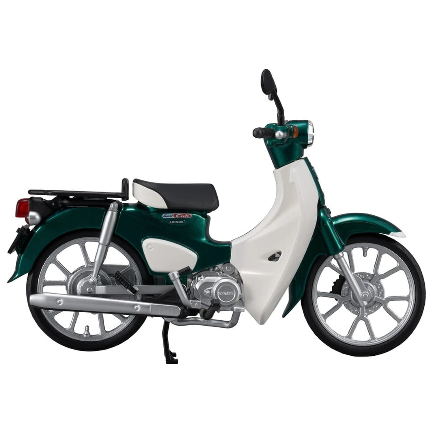 Honda Kaitanics Plastikmodellbausatz Super Cub 110 Tasmania Green Metallic Produktfoto