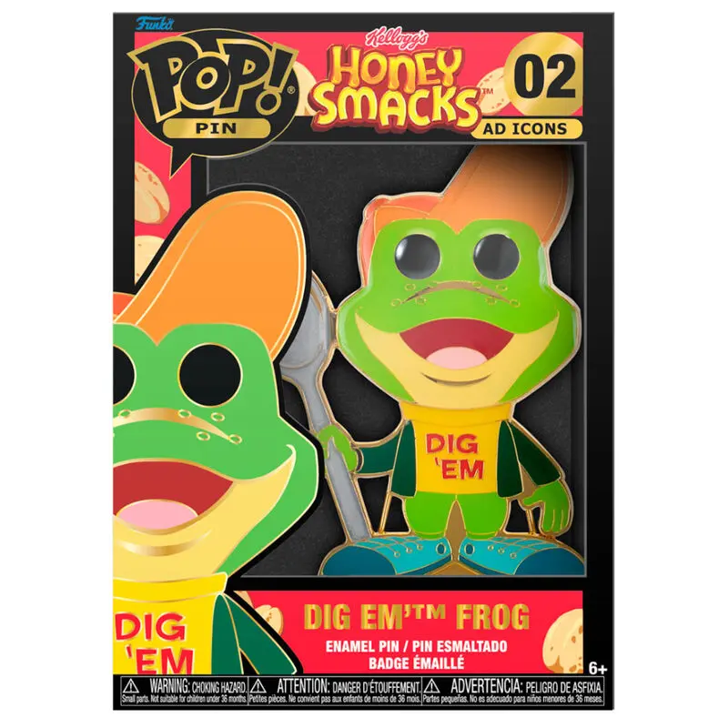 Honey Smacks POP! Pin Ansteck-Pin Dig'em Frog 10 cm Produktfoto
