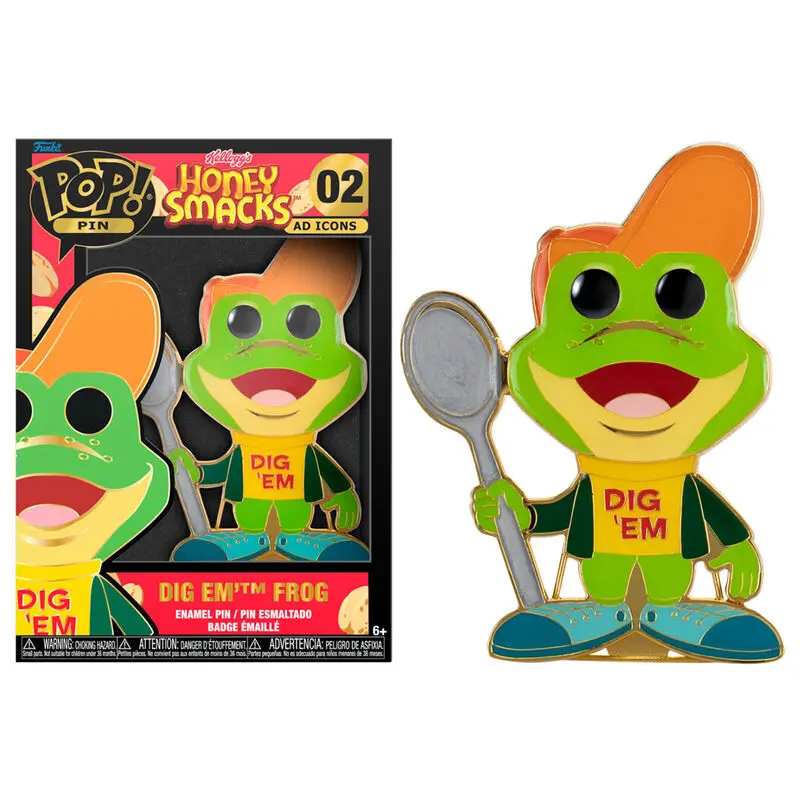 Honey Smacks POP! Pin Ansteck-Pin Dig'em Frog 10 cm Produktfoto