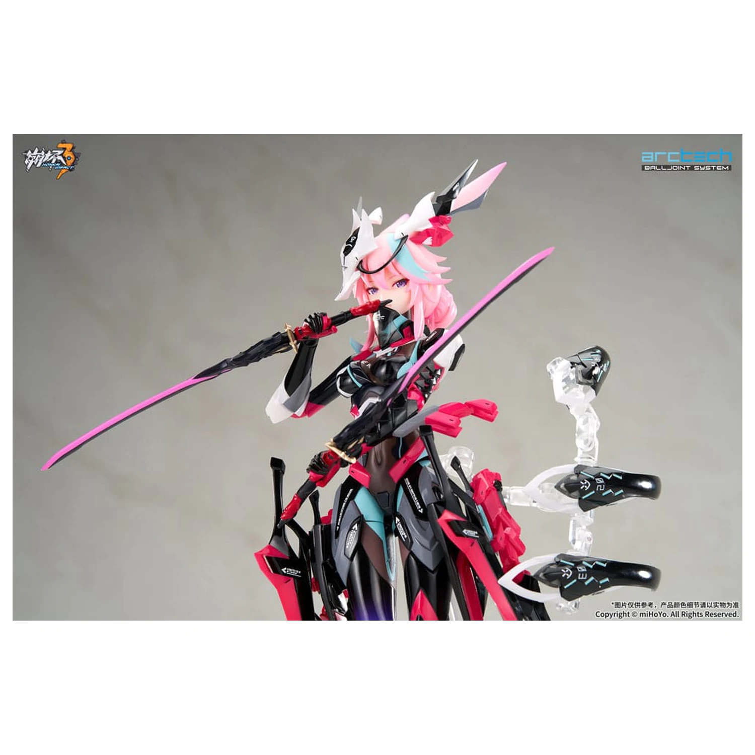 Honkai Impact 3rd Arctech Posable Series Action-Figuren 1/8 Sakura Yae Darkbolt Jonin Neon Shade Ver. 22 cm Produktfoto