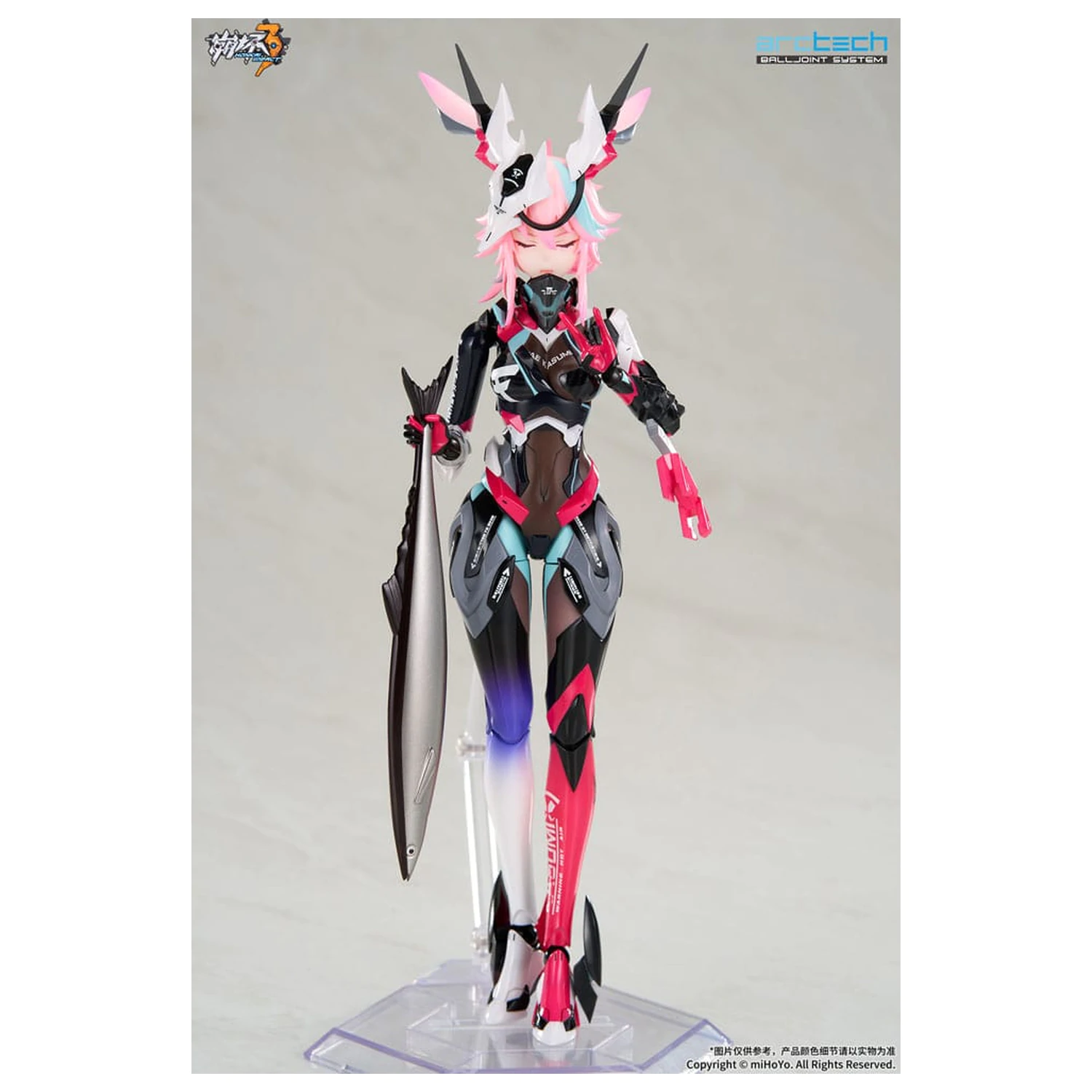 Honkai Impact 3rd Arctech Posable Series Action-Figuren 1/8 Sakura Yae Darkbolt Jonin Neon Shade Ver. 22 cm Produktfoto