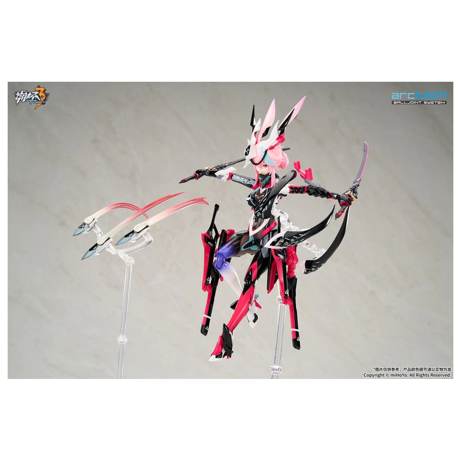 Honkai Impact 3rd Arctech Posable Series Action-Figuren 1/8 Sakura Yae Darkbolt Jonin Neon Shade Ver. 22 cm Produktfoto