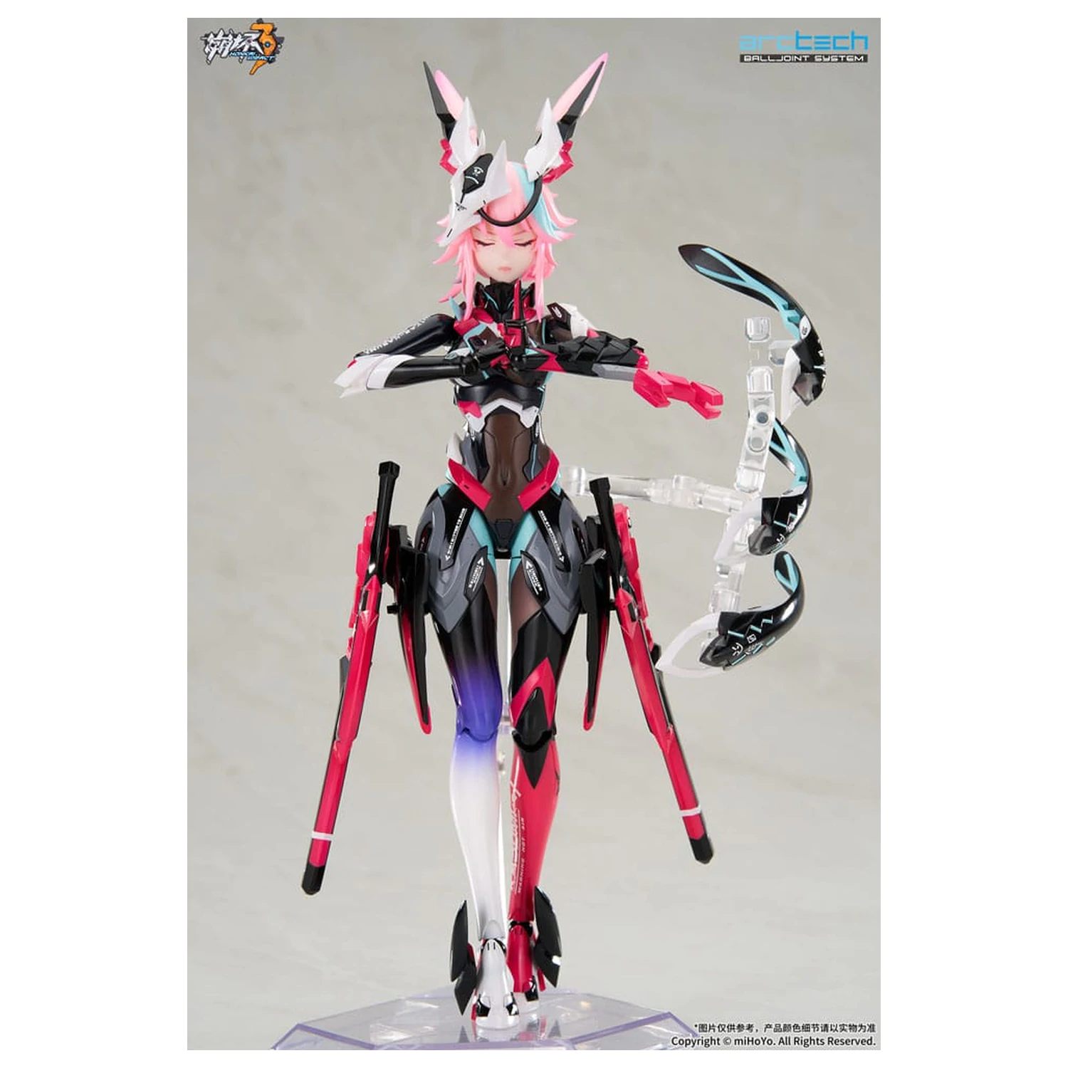 Honkai Impact 3rd Arctech Posable Series Action-Figuren 1/8 Sakura Yae Darkbolt Jonin Neon Shade Ver. 22 cm Produktfoto