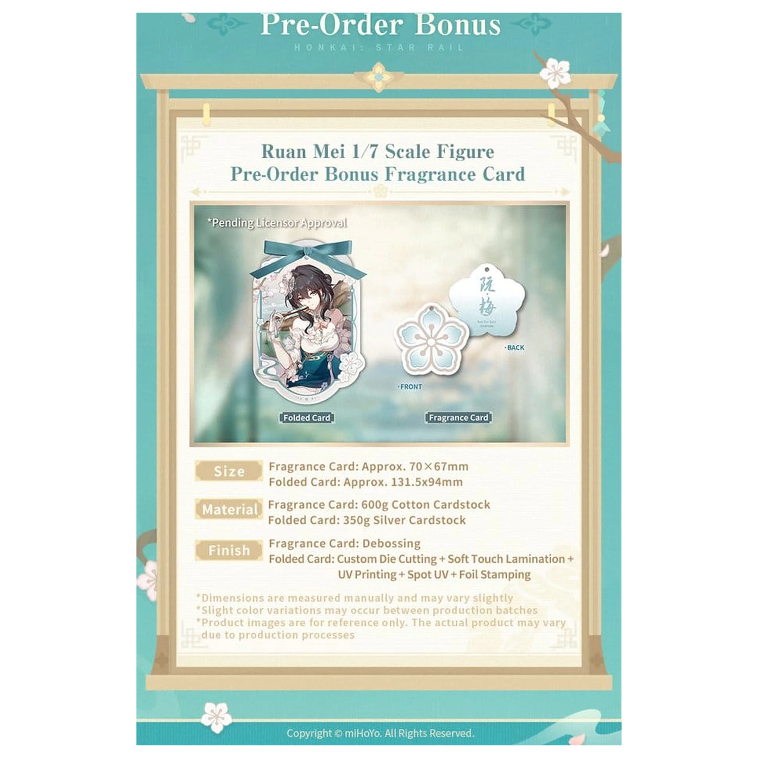 Honkai: Star Rail PVC Figur 1/7 Ruan Mei Plumblossom Letter Ver. With Bonus 18 cm Produktfoto