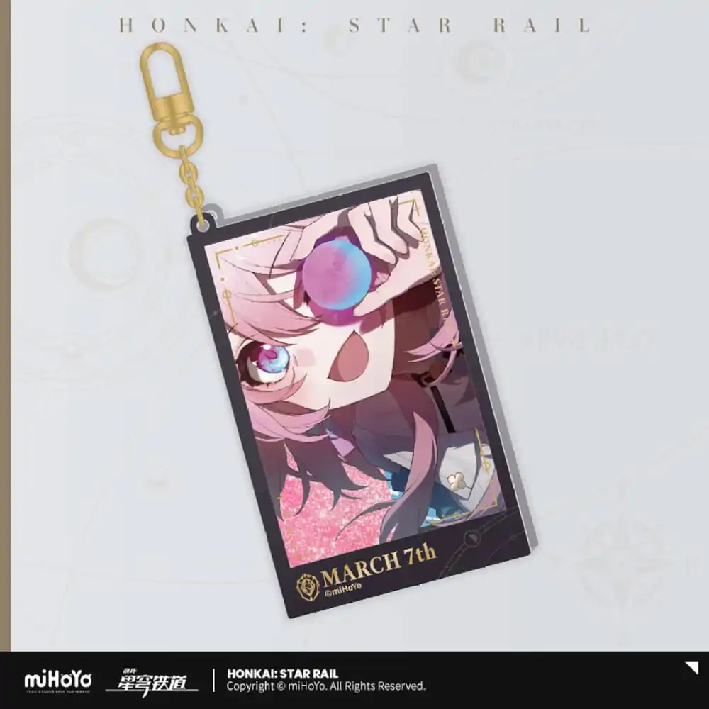 Honkai: Star Rail Countdown Departure Series Acryl Schlüsselanhänger March 7th Glitter 9 cm Produktfoto